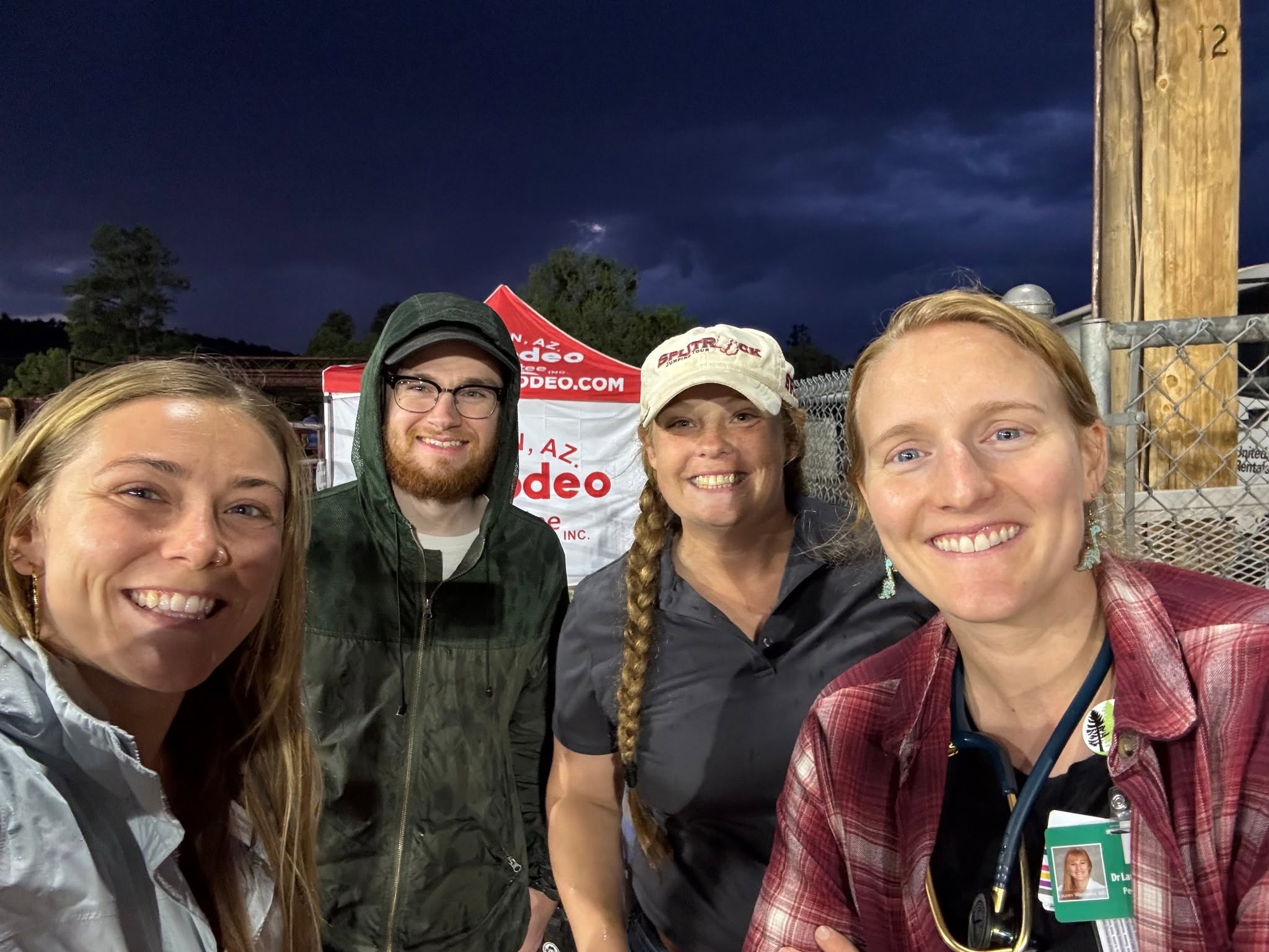 Clinic teaching team gathered at a community event